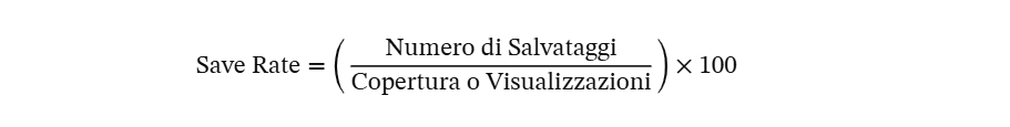 Save Rate su Instagram formula
